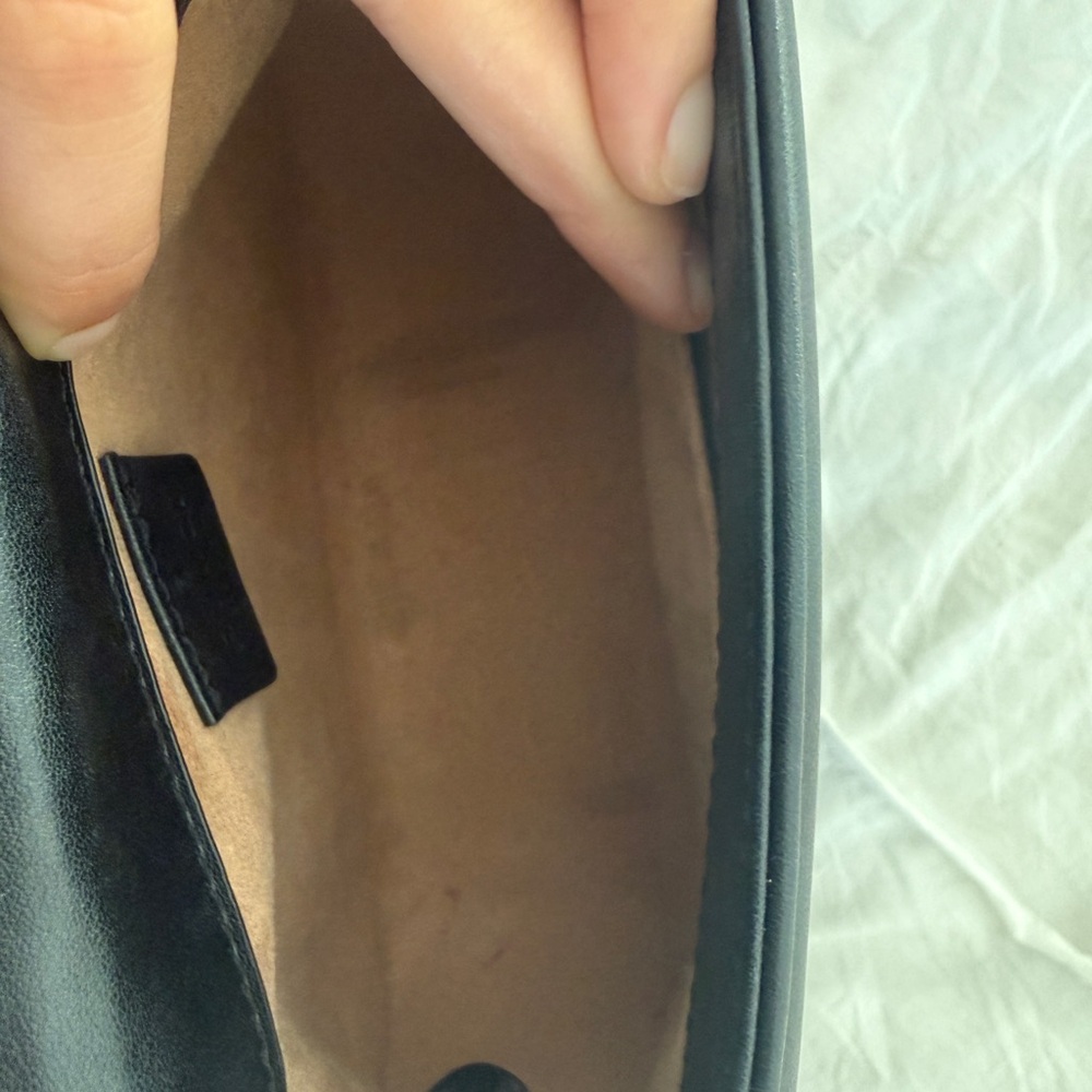 Gucci Black Quilted Top Handle Satchel with Gold GG - Picture 5 of 5